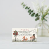 ウッドランドお洒落動物用水彩絵本ベビー エンクロージャーカード (スタンド正面)
