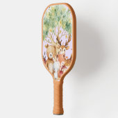 ウッドランドお洒落森林動物の子ども ピックルボールラケット (左)