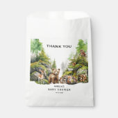 ウッドランドお洒落森林動物の赤ちゃんシャワー フェイバーバッグ (正面)