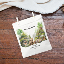 ウッドランドお洒落森林動物の赤ちゃんシャワー