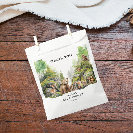 ウッドランドお洒落森林動物の赤ちゃんシャワー フェイバーバッグ