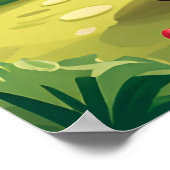 ウッドランドお洒落森林動物AI生成 ポスター (角)