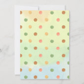 ウッドランドかわいいキツネベイビーシャワーワイルドワン 招待状 (裏面)