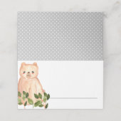 ウッドランドかわいいベビーベアフローラ座席表 プレイスカード (外部開封)