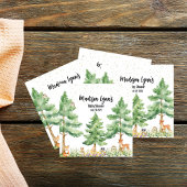 ウッドランドかわいい動物キツネ野生の1つの赤ちゃんシャワー スタンダードカクテルナプキン