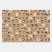 ウッドランドかわいい子どもたち ラッピングペーパーシート (正面)