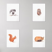 ウッドランドかわいい水彩林動物セット (正面)