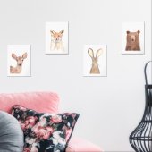 ウッドランドかわいい水彩林動物セット (リビング)