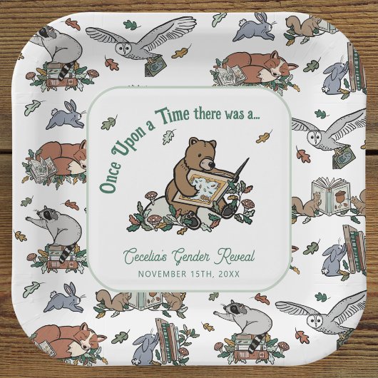 ウッドランドが時にジェンダーが明かす ペーパープレート