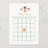 ウッドランドきのこの赤ちゃんシャワーゲームベビービンゴ エンクロージャーカード (正面)