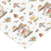 ウッドランドきのこの赤ちゃんシャワーテーブルランナー ショートテーブルランナー (コーナー)
