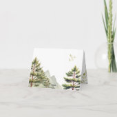 ウッドランドきのこの赤ちゃんシャワー サンキューカード (裏面)