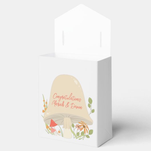 ウッドランドきのこの赤ちゃんシャワー フェイバーボックス (オープン)