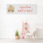 ウッドランドきのこの赤ちゃんシャワー 横断幕 (インサイチュ)