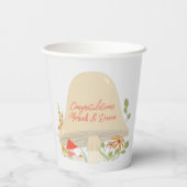 ウッドランドきのこの赤ちゃんシャワー 紙コップ (裏面)