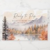 ウッドランドきらめくミニワインラベル準備ポップ・アートの完了 スパークリングワインラベル (シングルラベル)