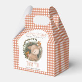 ウッドランドそりベビー鹿の水の色のベビーシャワー フェイバーボックス (裏面サイド)