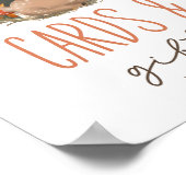 ウッドランドそり鹿ベビーシャワーカード&ギフト ポスター (角)