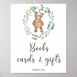 ウッドランドには本のカードやギフトポスターが貼られている ポスター