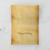 ウッドランドのウサギ、花の付いたイースターエッグ シーズンカード (内部)