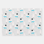 ウッドランドのクリスマスエレメンツ包装紙シート ラッピングペーパーシート (正面2)