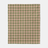 ウッドランドのクリスマスプレッドパターン フリースブランケット (正面)