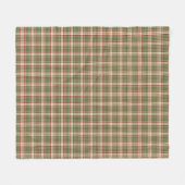 ウッドランドのクリスマスプレッドパターン フリースブランケット (正面(横))