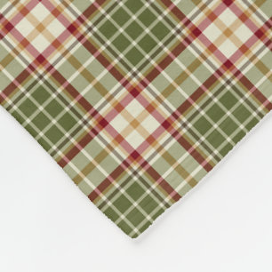 ウッドランドのクリスマスプレッドパターン フリースブランケット