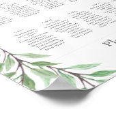 ウッドランドのシーティングプラン ポスター (角)