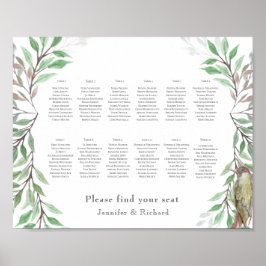 ウッドランドのシーティングプラン ポスター