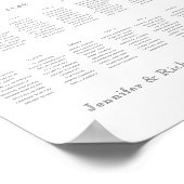 ウッドランドのシーティングプラン ポスター (角)