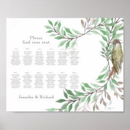 ウッドランドのシーティングプラン ポスター