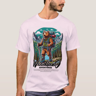 ウッドランドの冒険家 – ワイルドの精神 Tシャツ