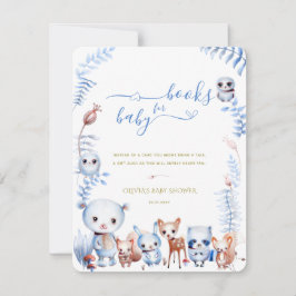 ウッドランドの動物が少年のシャワーカードを持ち込む ノートカード