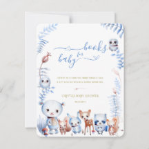 ウッドランドの動物が少年のシャワーカードを持ち込む