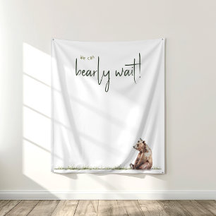 ウッドランドの動物たちが背景を心から待つ タペストリー