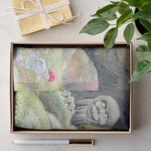 ウッドランドの動物と子供エルサ・ベスコウ 薄葉紙 (ギフト)