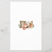 ウッドランドの動物のシャワーあなたはゲームを知っているどのように良い チラシ (裏面)