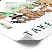 ウッドランドの動物のベビーは甘い扱いを受ける ポスター (角)