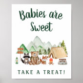 ウッドランドの動物のベビーは甘い扱いを受ける ポスター (正面)