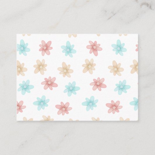 ウッドランドの動物のベビーハリネズミの赤ちゃんシャワー エンクロージャーカード (裏面)