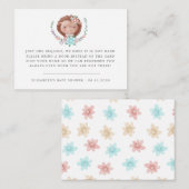 ウッドランドの動物のベビーハリネズミの赤ちゃんシャワー エンクロージャーカード (正面/裏面)