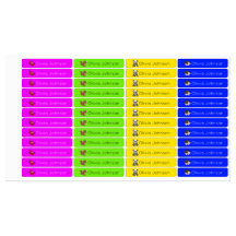 ウッドランドの動物の子どもアイロンの名前 |ネオン服