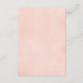 ウッドランドの動物の本リクエスト女の子の赤ちゃんシャワー エンクロージャーカード (裏面)