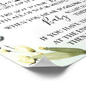 ウッドランドの動物は赤ちゃんシャワーのゲームのサインを言わない ポスター (角)