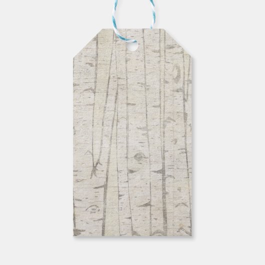 ウッドランドの動物男女兼用の赤ちゃんシャワー ギフトタグ (裏面)