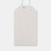 ウッドランドの動物男女兼用の赤ちゃんシャワー ギフトタグ (裏面)