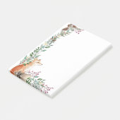 ウッドランドの動物,キツネ,葉,クリスマスベリー ポストイット (アングル)