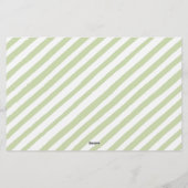 ウッドランドの女の子かわいい動物の赤ちゃんシャワー予測 便箋 (裏面)