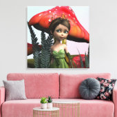 ウッドランドの妖精 キャンバスプリント (インサイチュ (リビング))